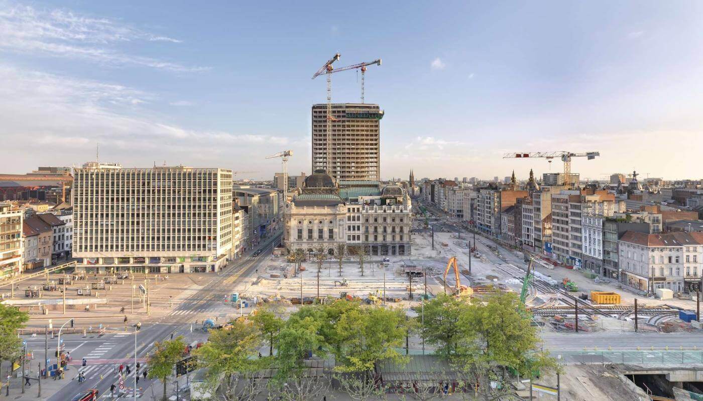 Op werfbezoek in de Antwerp Tower: “Vanop het dak lijkt ’t Stad opgebouwduit legoblokjes”